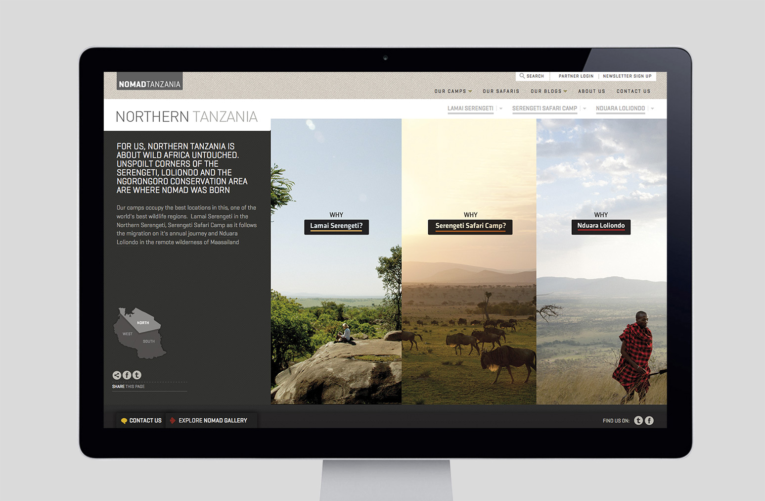 Nomad Tanzania Website Design One Darnley Road 1